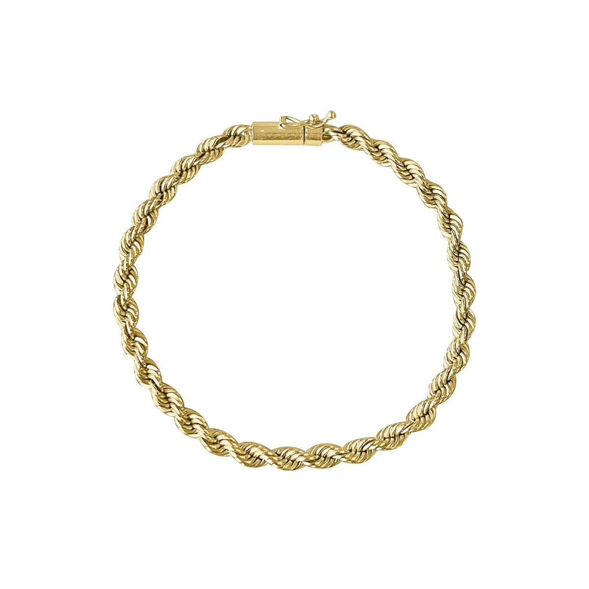 SOLD Vintage Twisted Rope Chain Bracelet