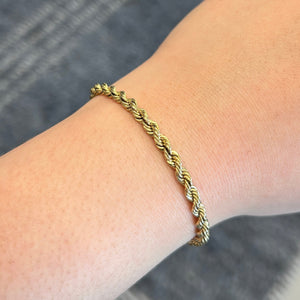 Vintage Twisted Rope Chain Bracelet