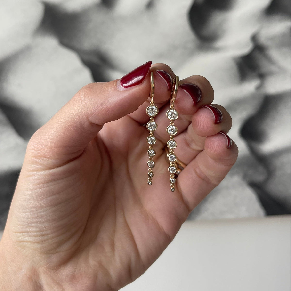 SOLD Diamond Dagger Huggies — Archive Sale 2026