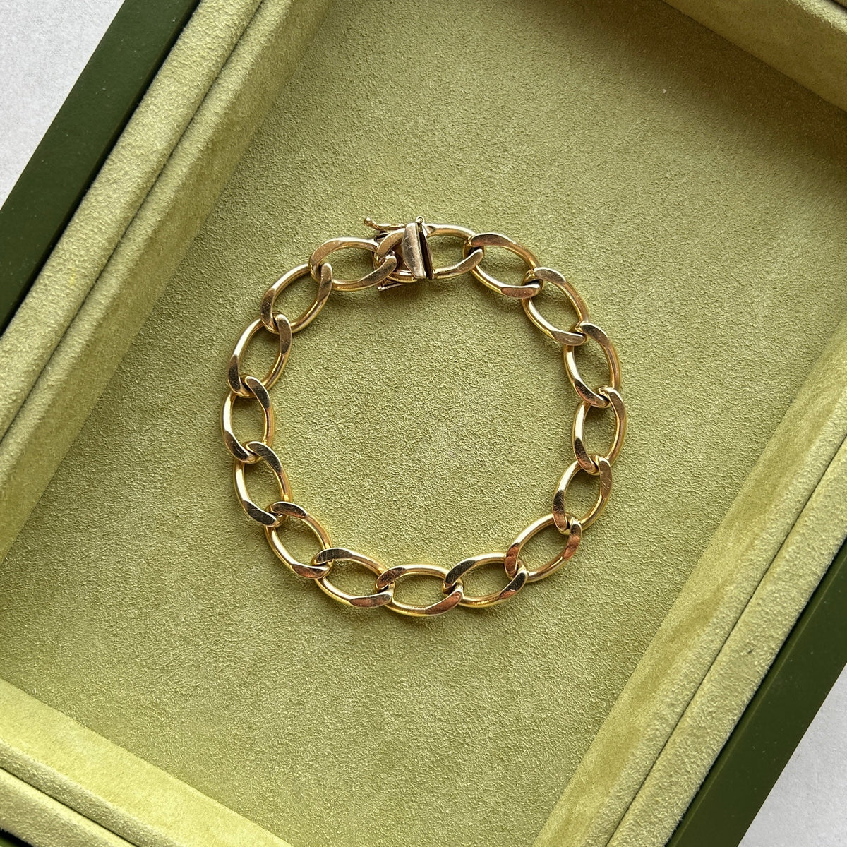 SOLD Vintage Flat Link Bracelet