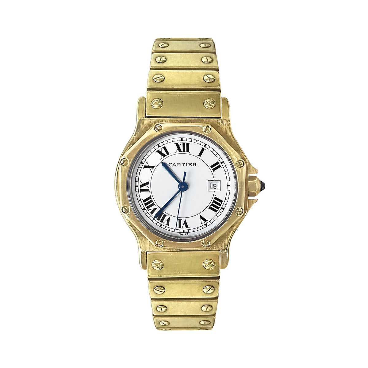 Vintage Cartier Santos Octagon 29mm 18K Watch