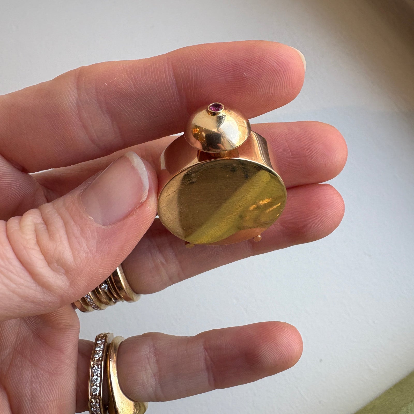 Vintage Perfume Bottle with Ruby — Archive Sale 2026