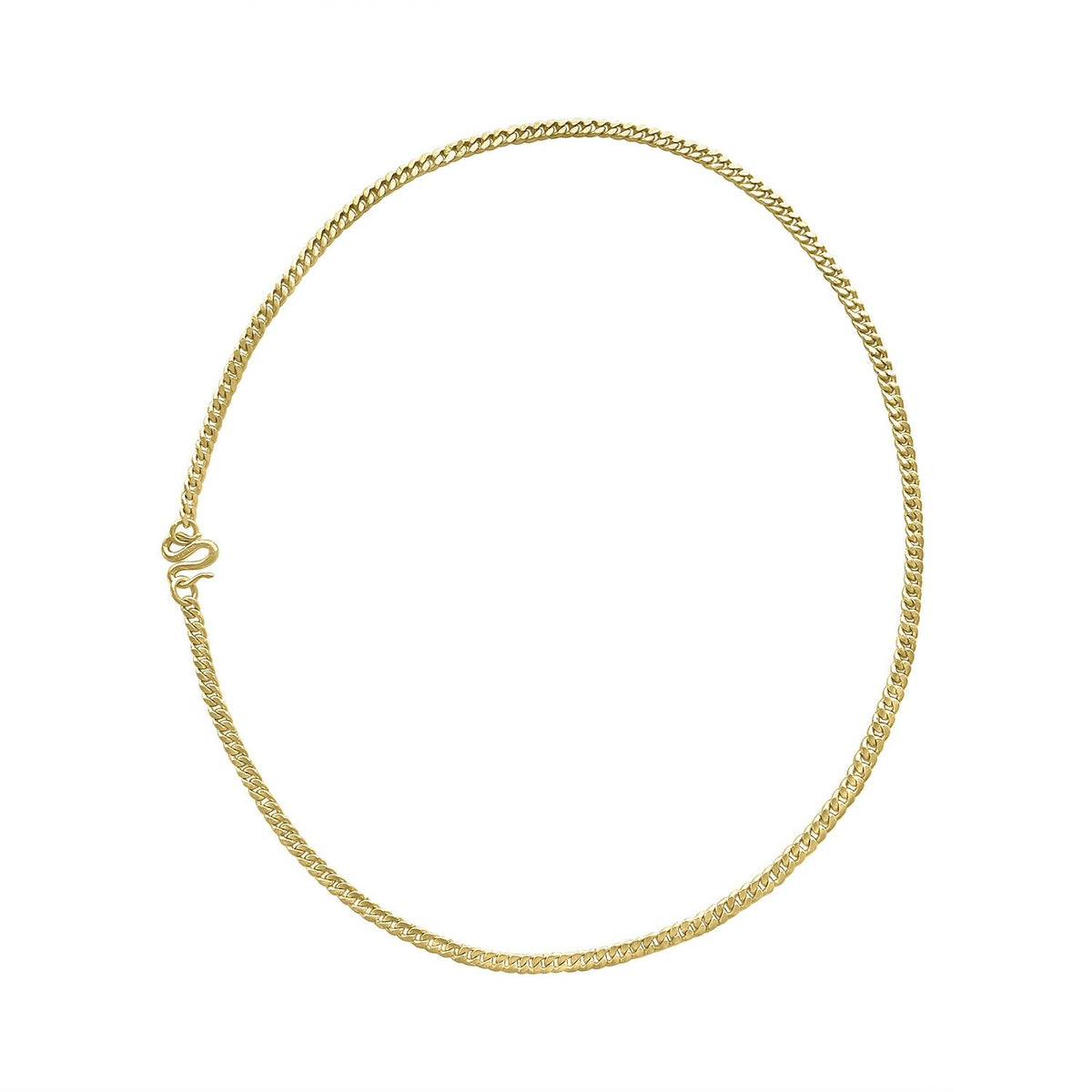 24k yellow gold baht chain