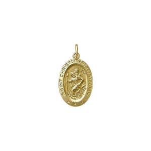 SOLD Vintage Oval St. Christopher Charm