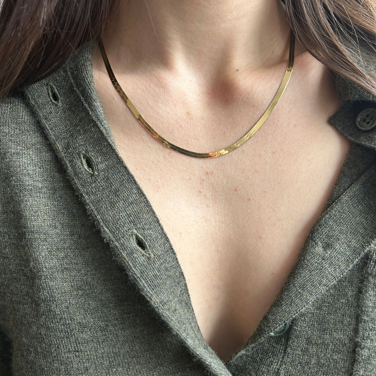 SOLD Vintage Herringbone Chain