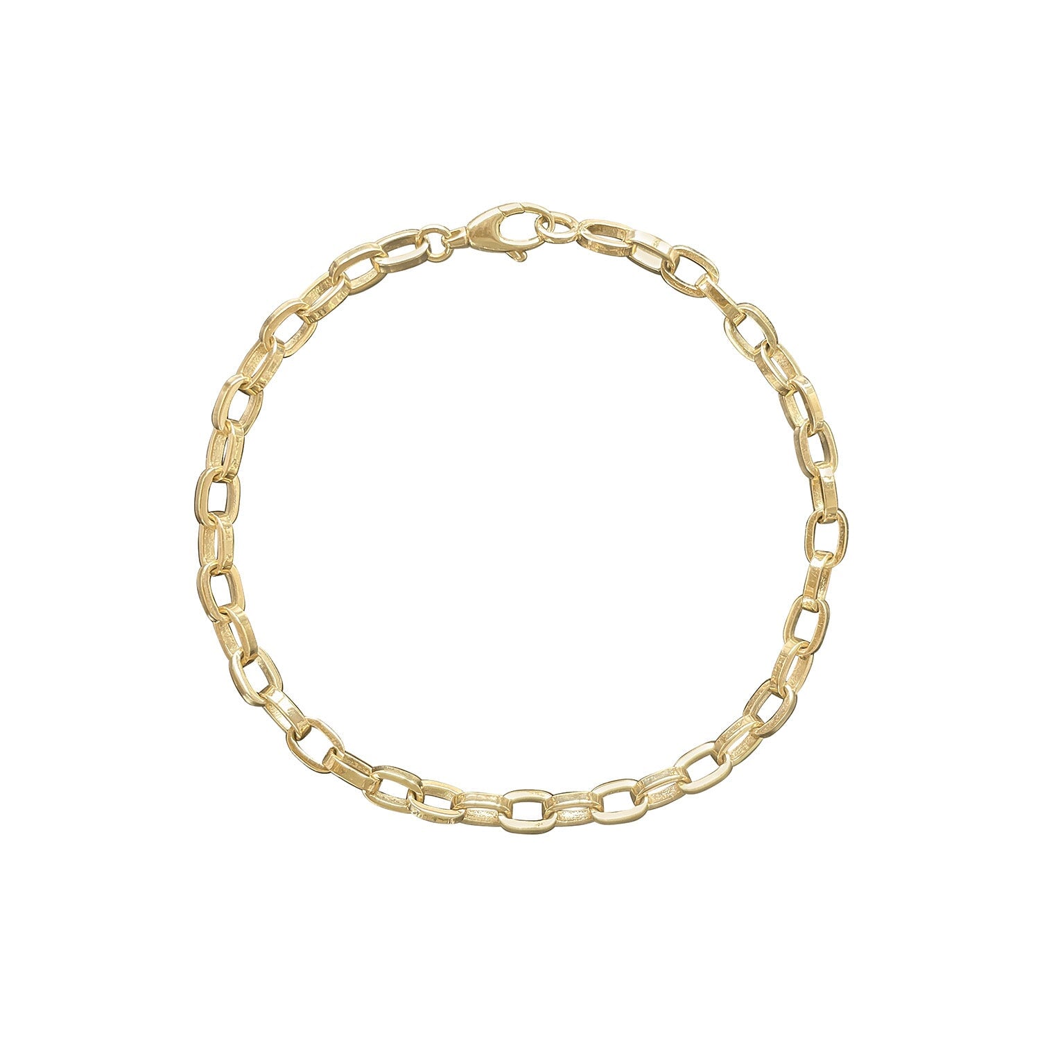 vintage gold link bracelet