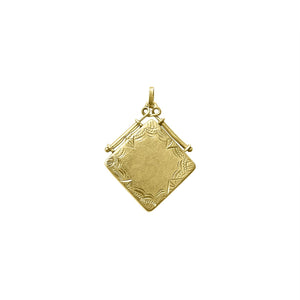 Vintage Square Etched Locket