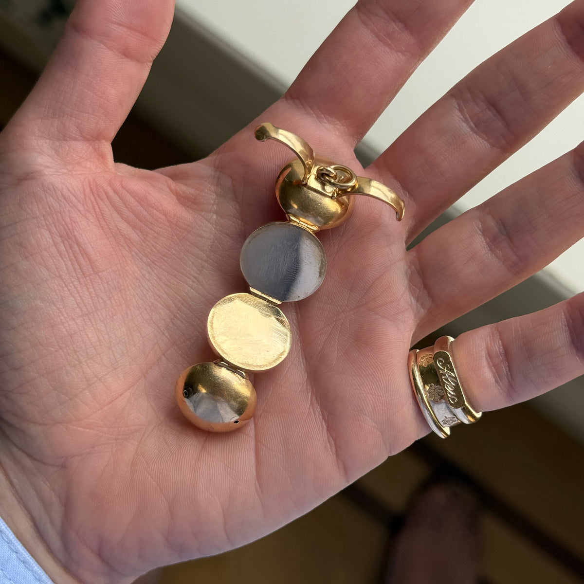 Vintage Orb 4 Picture Locket