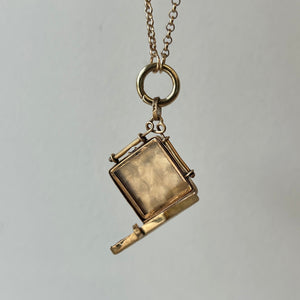 Vintage Square Etched Locket