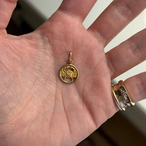 Vintage Cancer Cutout Charm