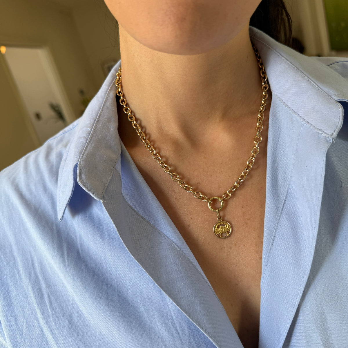 Vintage Cancer Cutout Charm