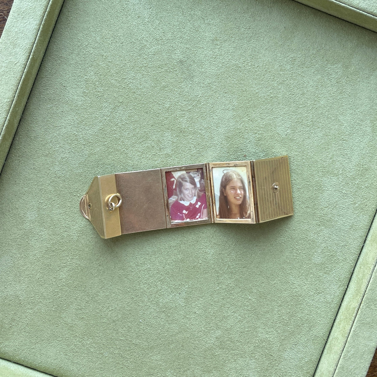 SOLD Vintage Six Photo Envelope Locket Charm