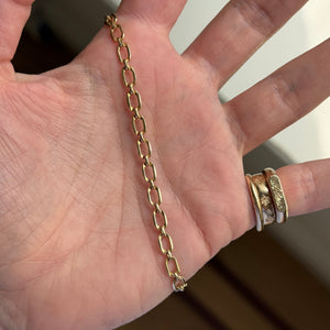 SOLD Vintage Flat Squoval Link Chain