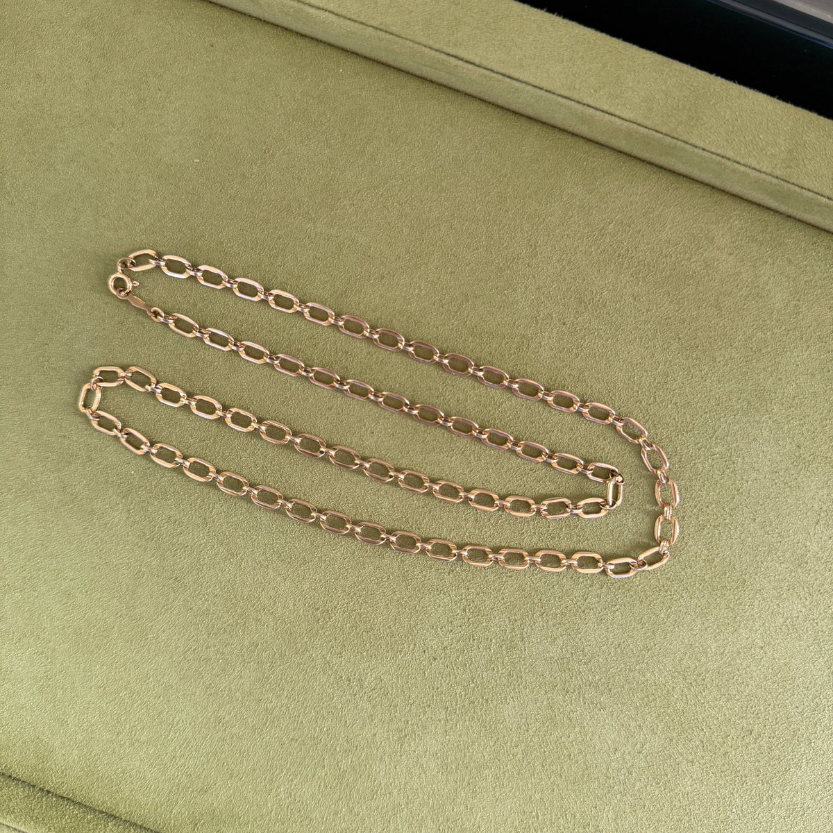 SOLD Vintage Flat Squoval Link Chain