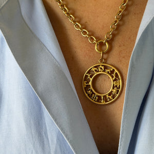 Vintage Zodiacs Circle Charm