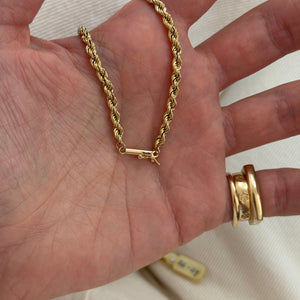 Vintage 14k Rope Chain Necklace