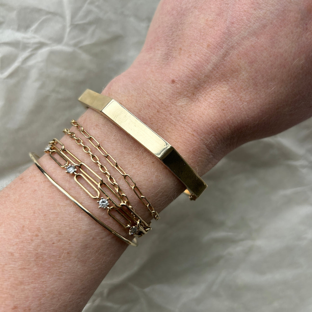 SOLD Vintage Octagonal Bangle