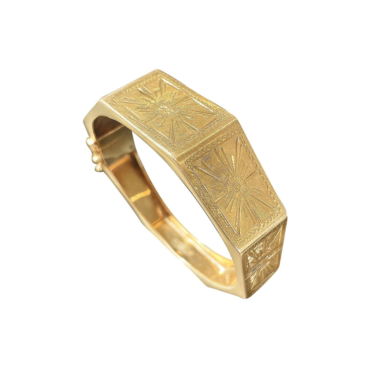SOLD Gold Chunky Bangle
