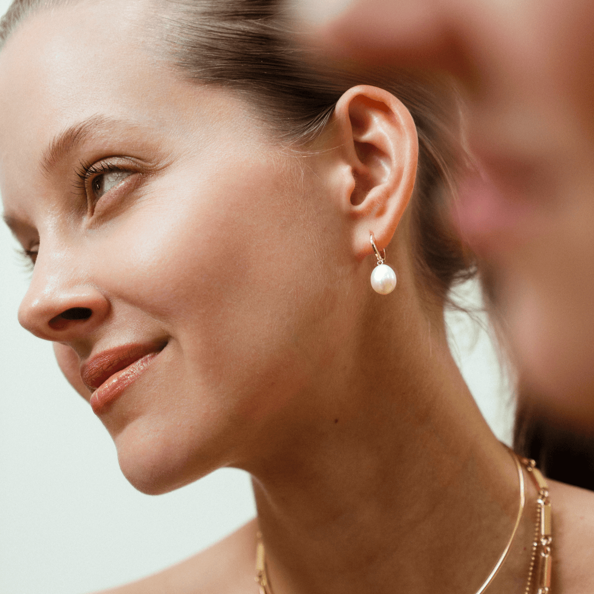 Freshwater Pearl Huggies