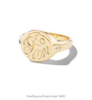 Round Signet Ring