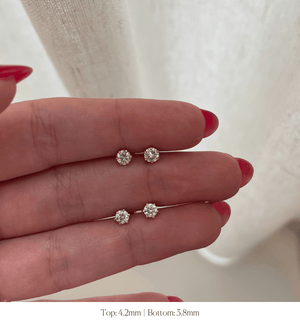 SOLD Diamond Daisy Studs — Archive Sale