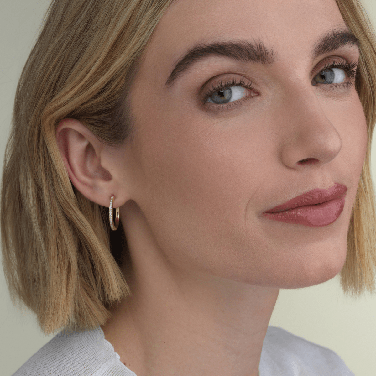 Signature Diamond Hoops