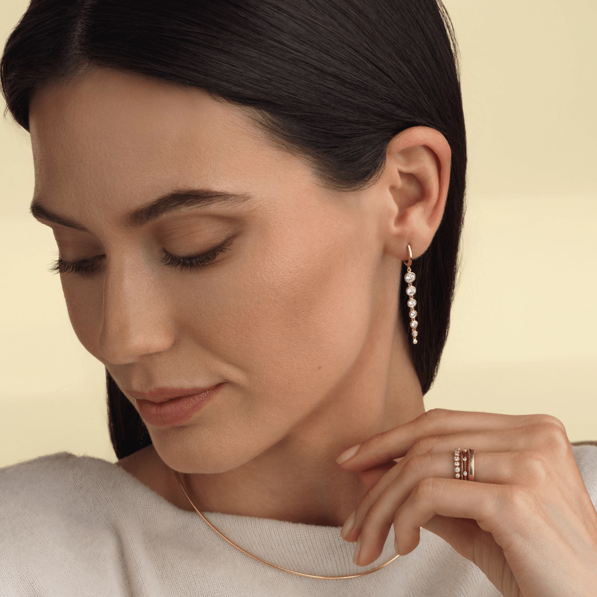 Diamond Dagger Huggies