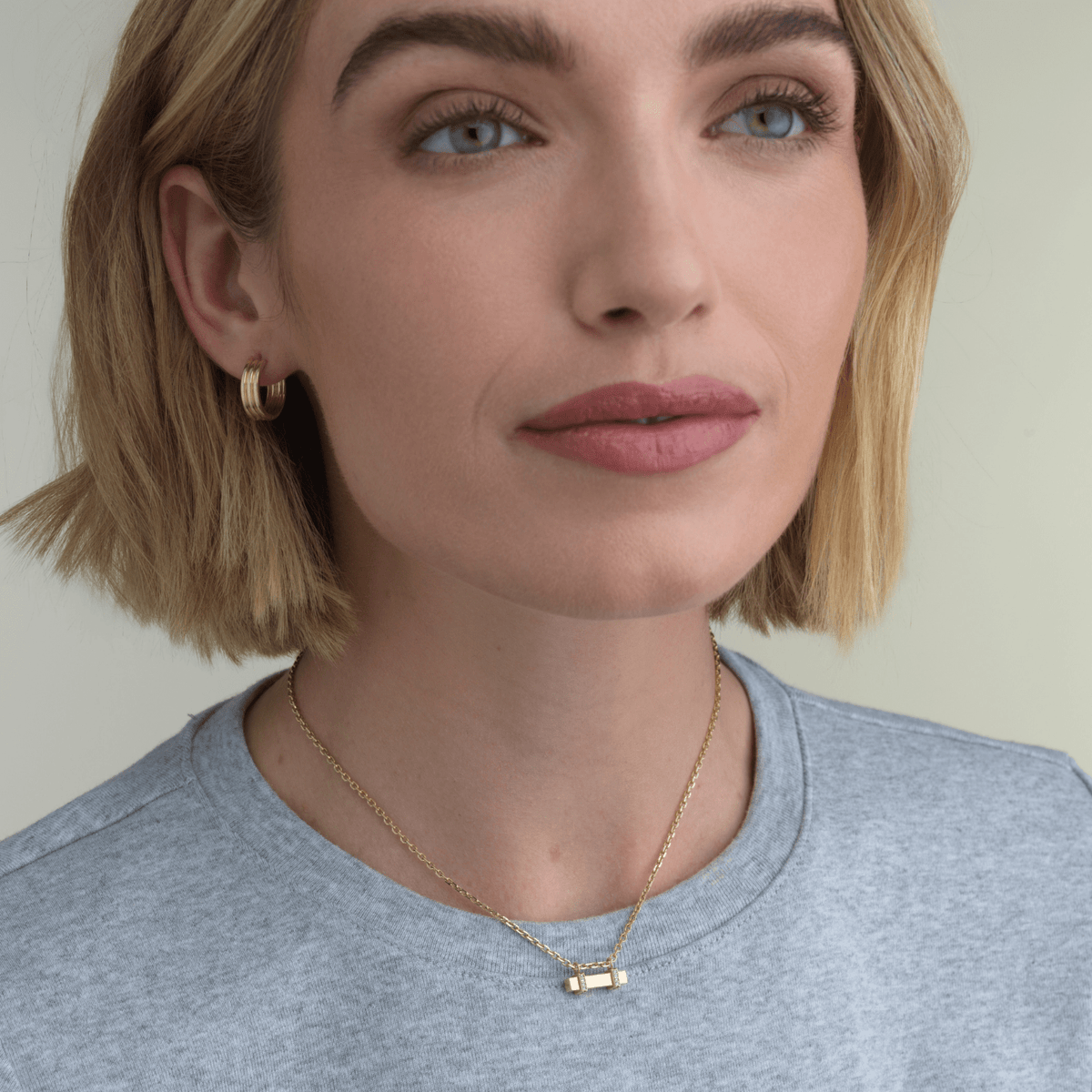 Diamond Rail Necklace