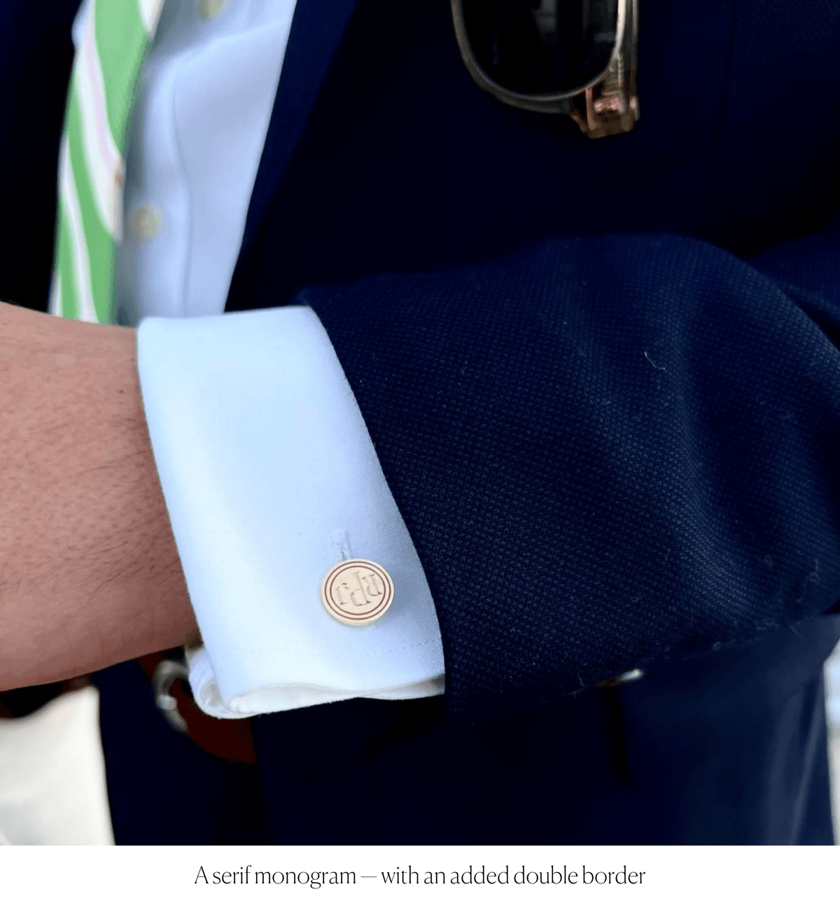 Classic Monogrammed Cufflinks