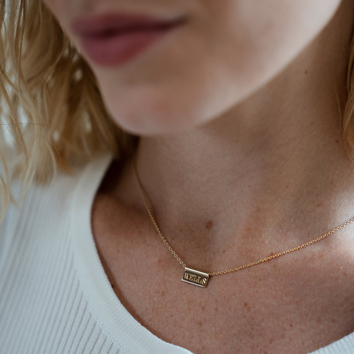 Name Tag Necklace