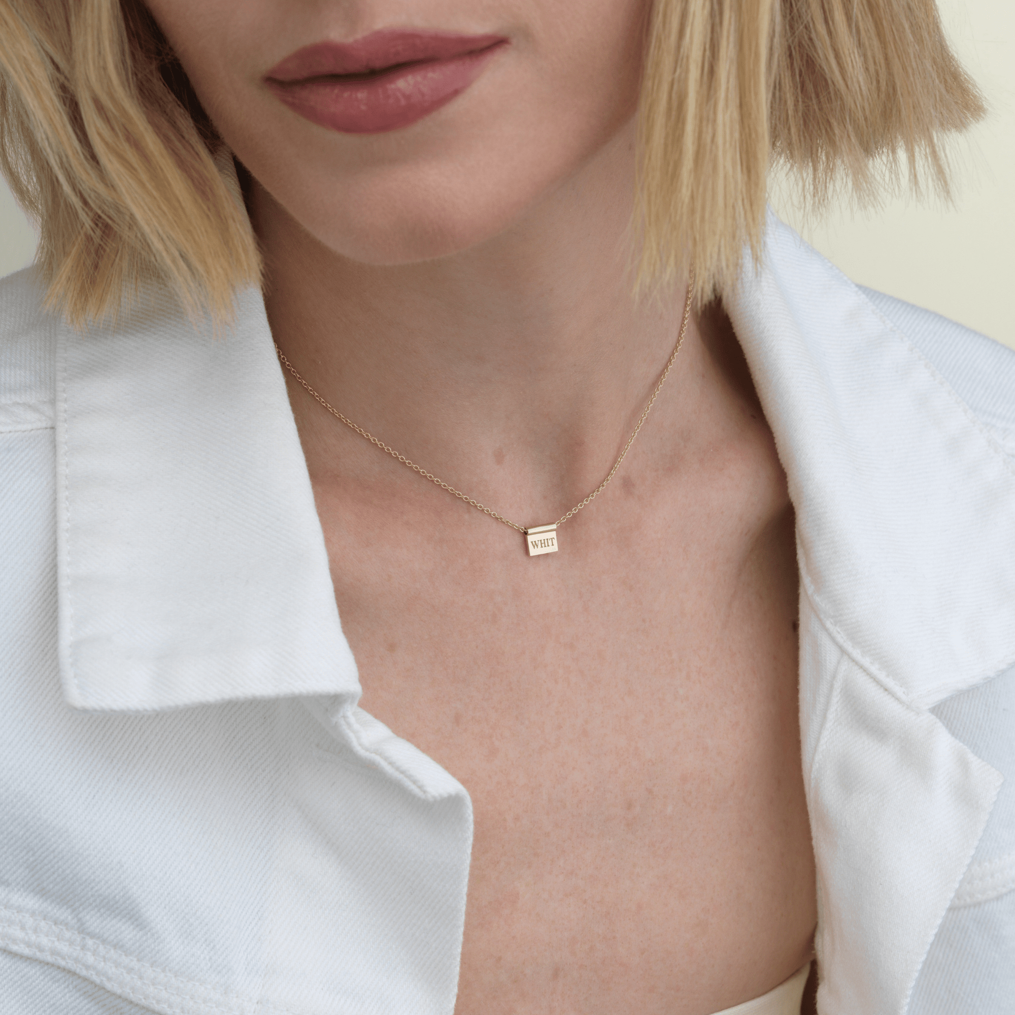 Name Tag Necklace