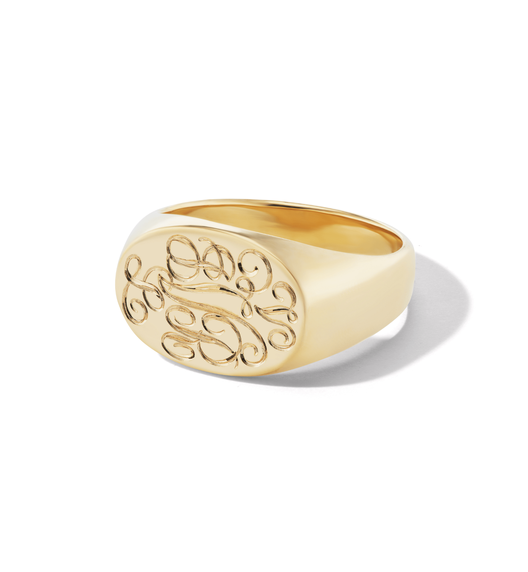 Engravable Oval Signet Ring - Fewer Finer Engravable Oval Signet Ring - Fewer Finer