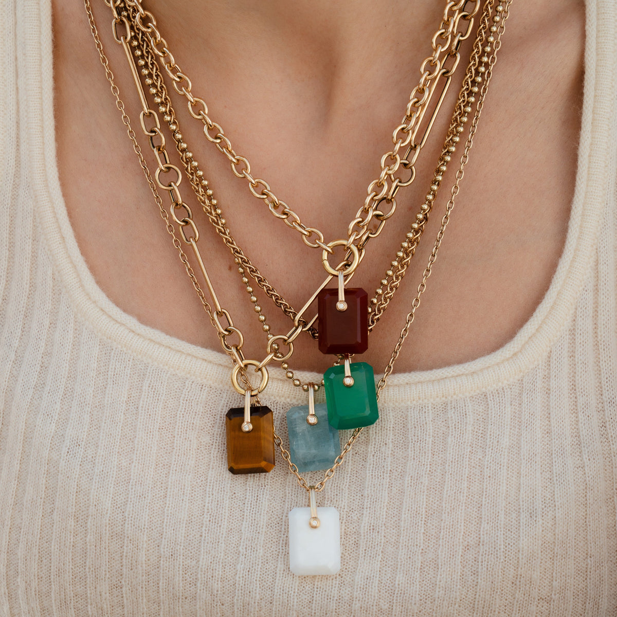 Precious Stone Charms