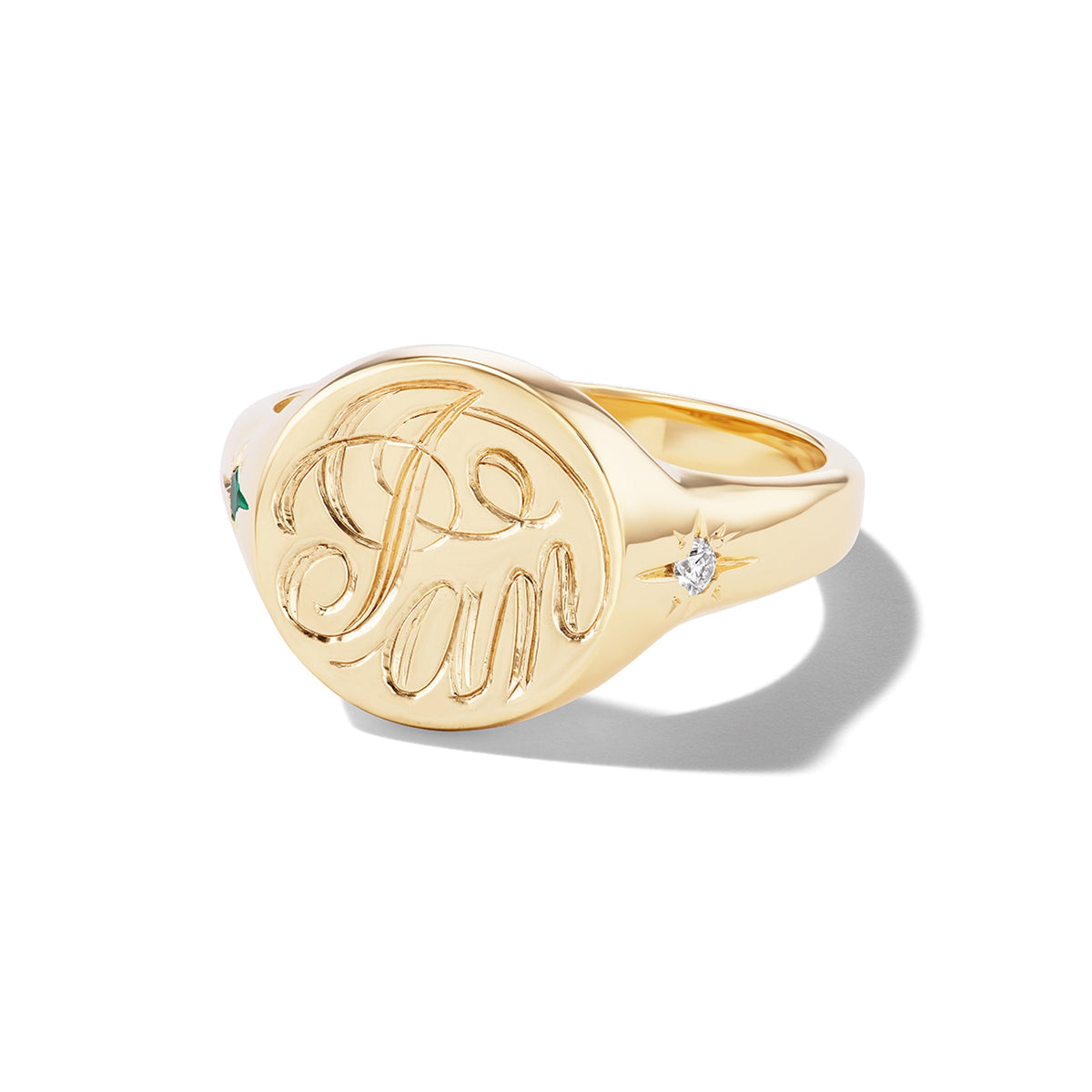 Round Signet Ring
