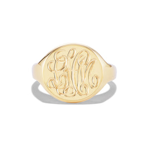 Round Signet Ring