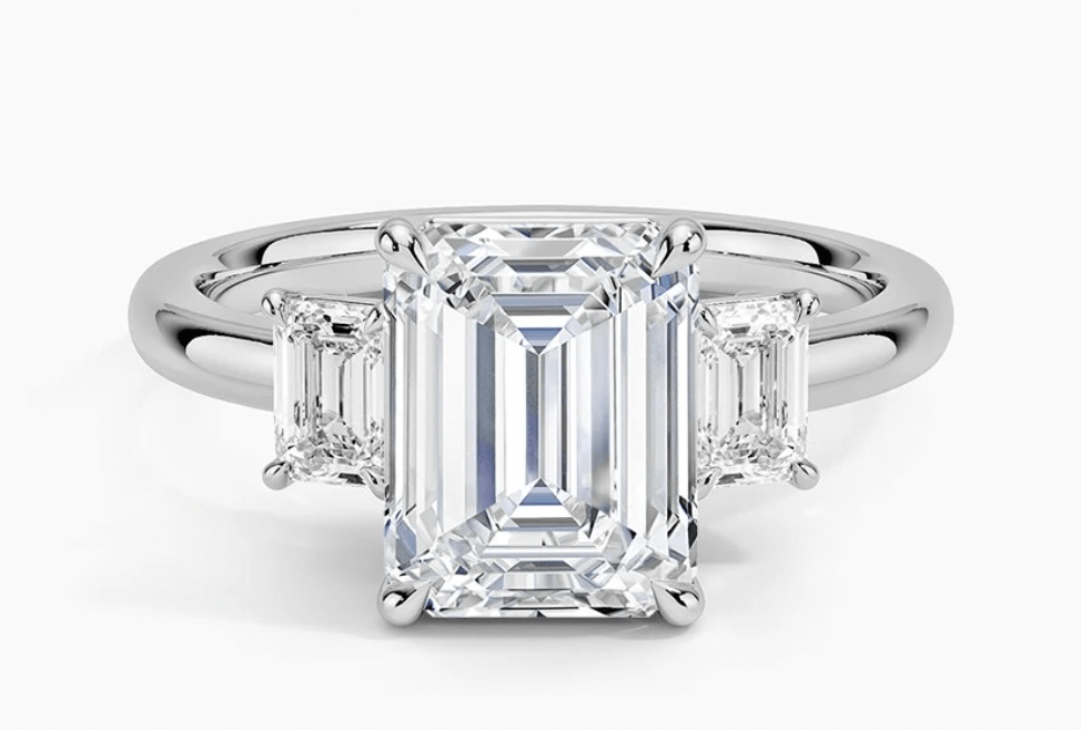 #NO – Walker Tovin - Custom Three-Stone Engagement Ring - Using Client Provided Stones