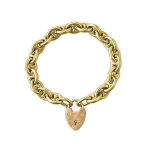 Vintage 14k Gold Working Padlock Bracelet