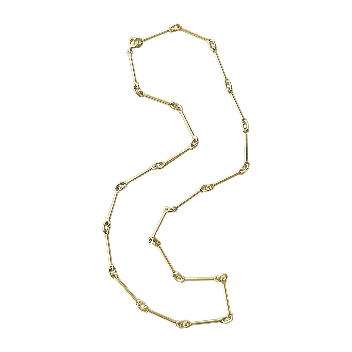 SOLD Vintage Gold Bar Chain