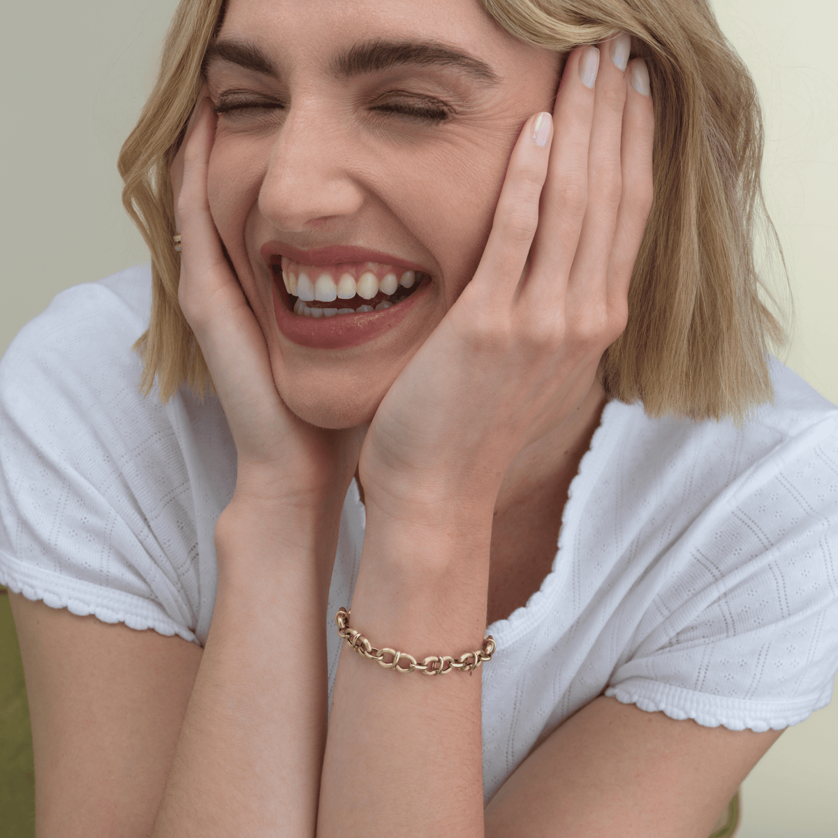 Vintage Textured Link Bracelets