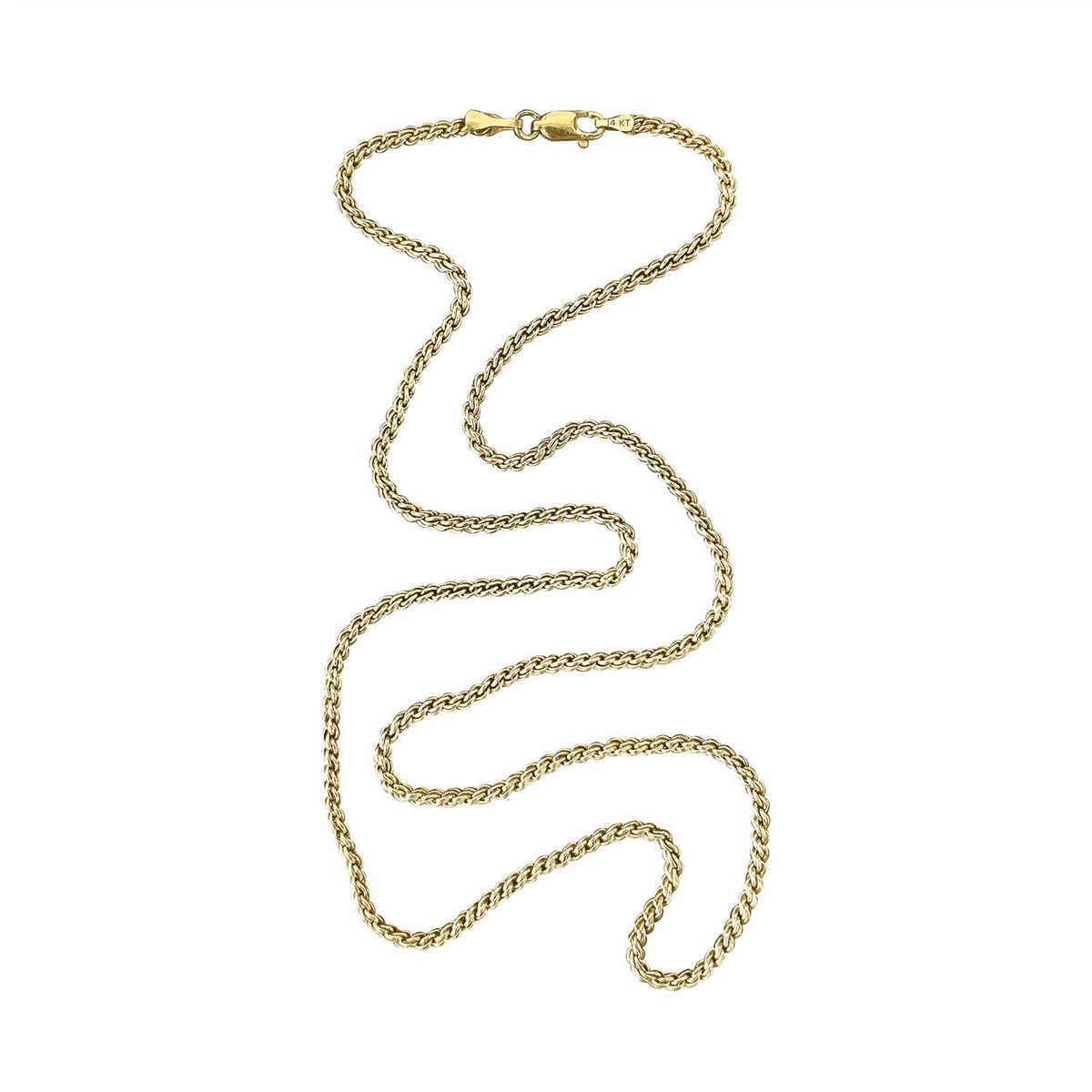 SOLD Vintage Woven Wheat Chain Necklace