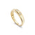 14k gold ring with three star-set diamonds