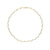 14k gold scalloped link tennis necklace with bezel set diamonds