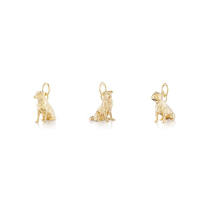 14k solid gold dog breed charms