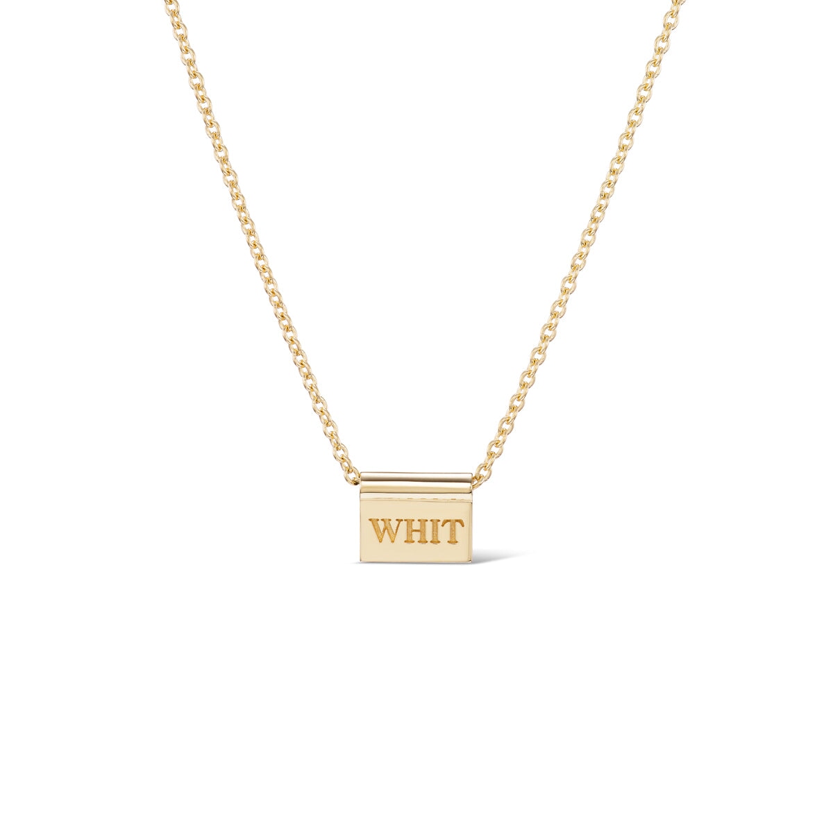 Name Tag Necklace "Whit" — Archive Sale 2026