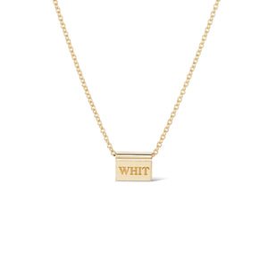 Name Tag Necklace "Whit" — Archive Sale 2026