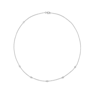 14k white gold chain with diamonds 