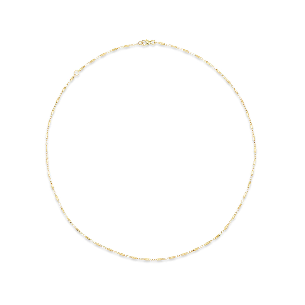 14k gold textured chain