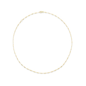 14k gold textured chain