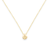 14k solid gold pebble necklace