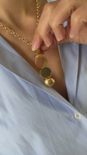 Vintage Orb 4 Picture Locket